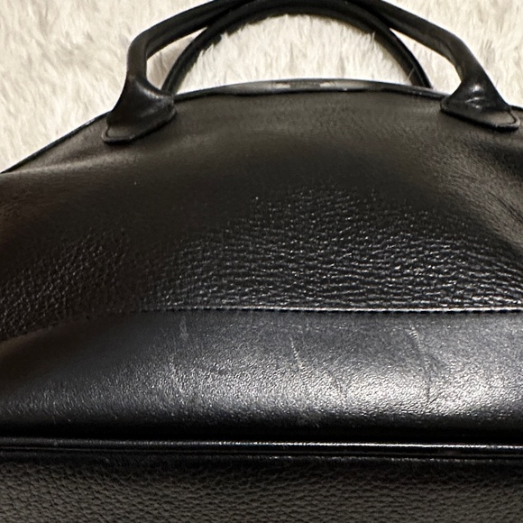 Authentic Burberry Black Leather Handbag